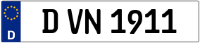 Trailer License Plate